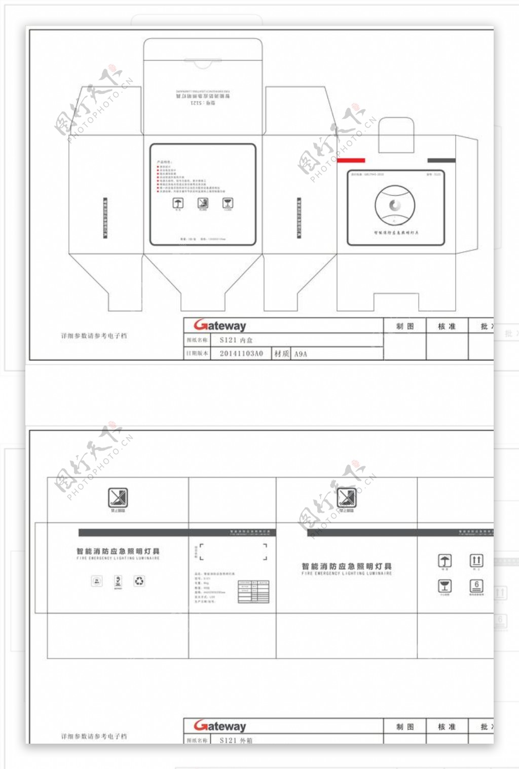 照明用具包装图片