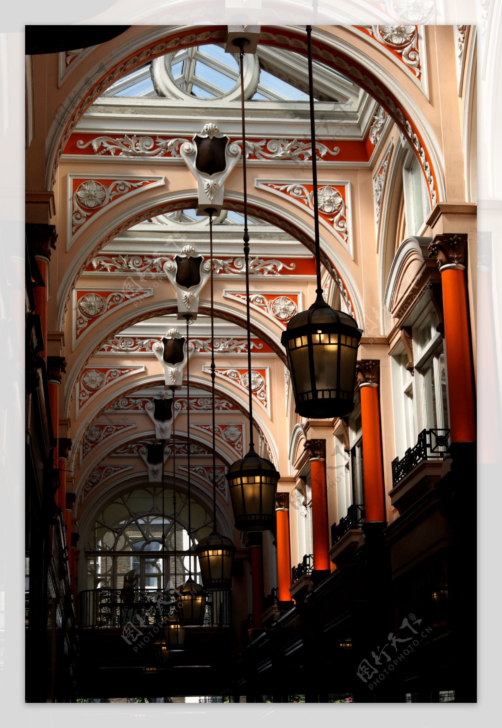 英国伦敦大英博物馆内的走廊
