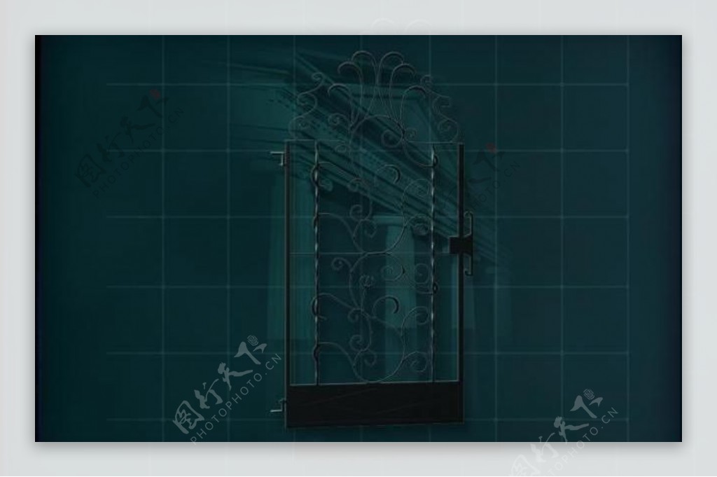 门窗构件之大门3D模型大门047