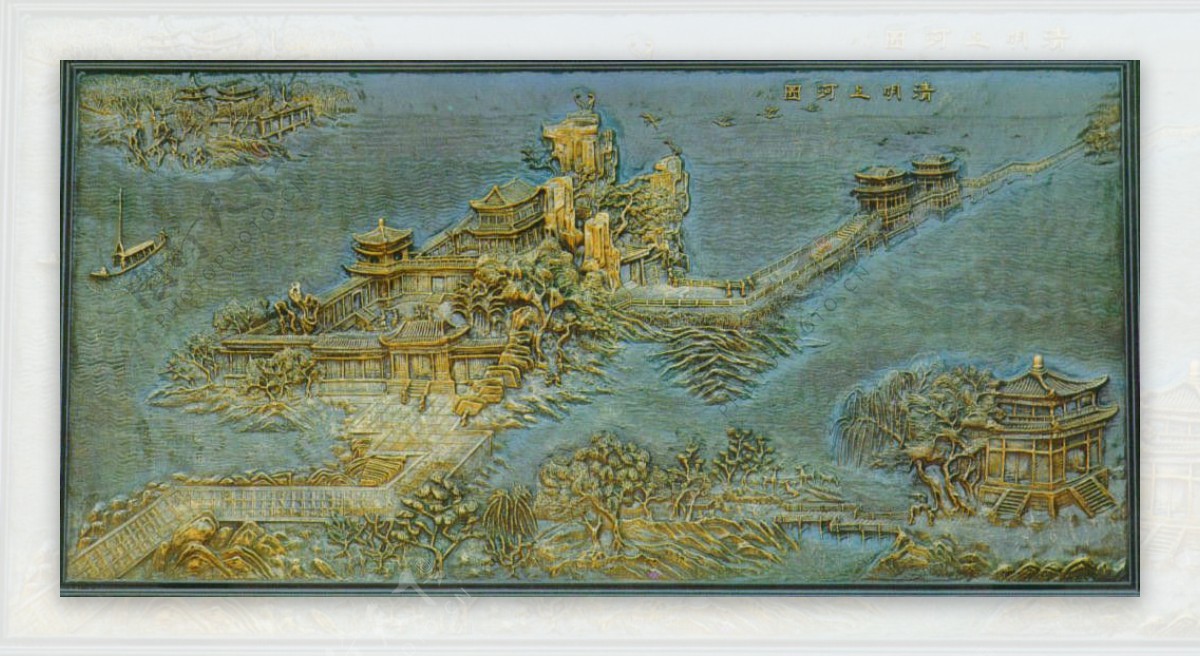 中式大厅模型
