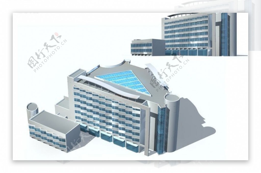 公共建筑设计商业办公楼3D模型