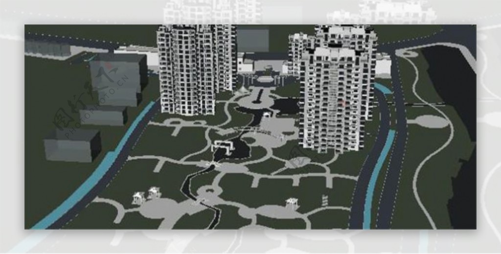 现代城市游戏模型