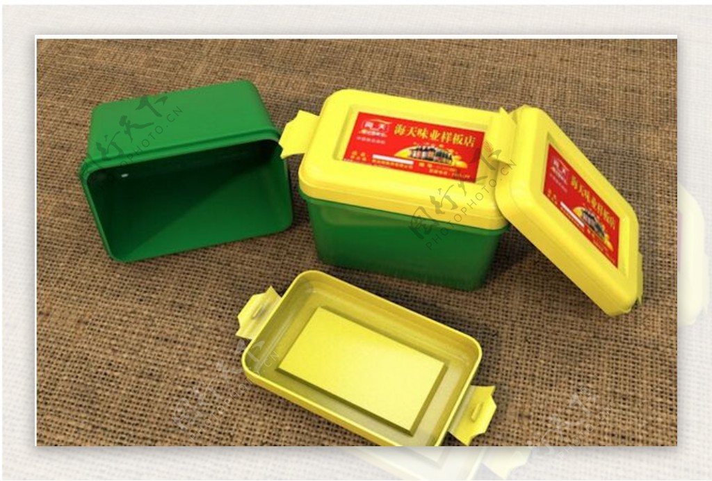 黄豆酱盒子模型