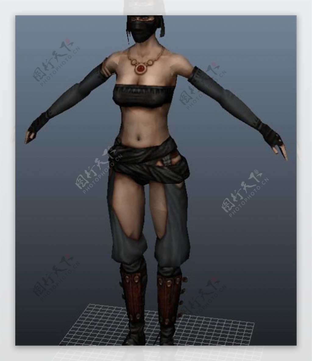 女刺客游戏模型素材