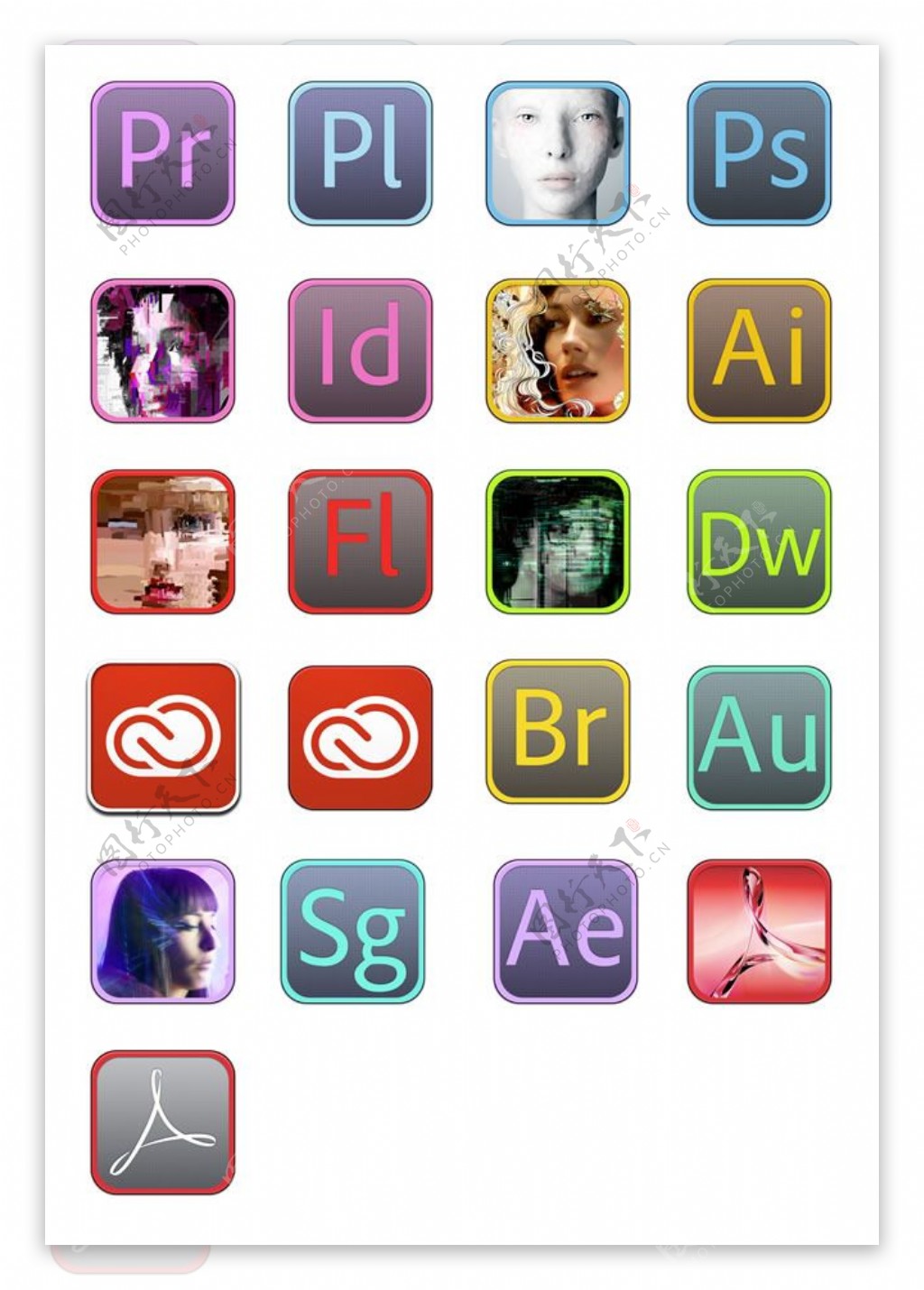 Adobecs6系列软件图标下载