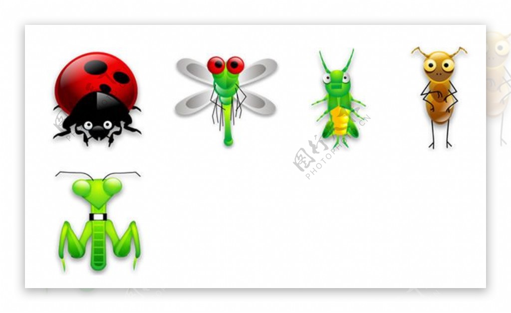 3D昆虫动物图标下载