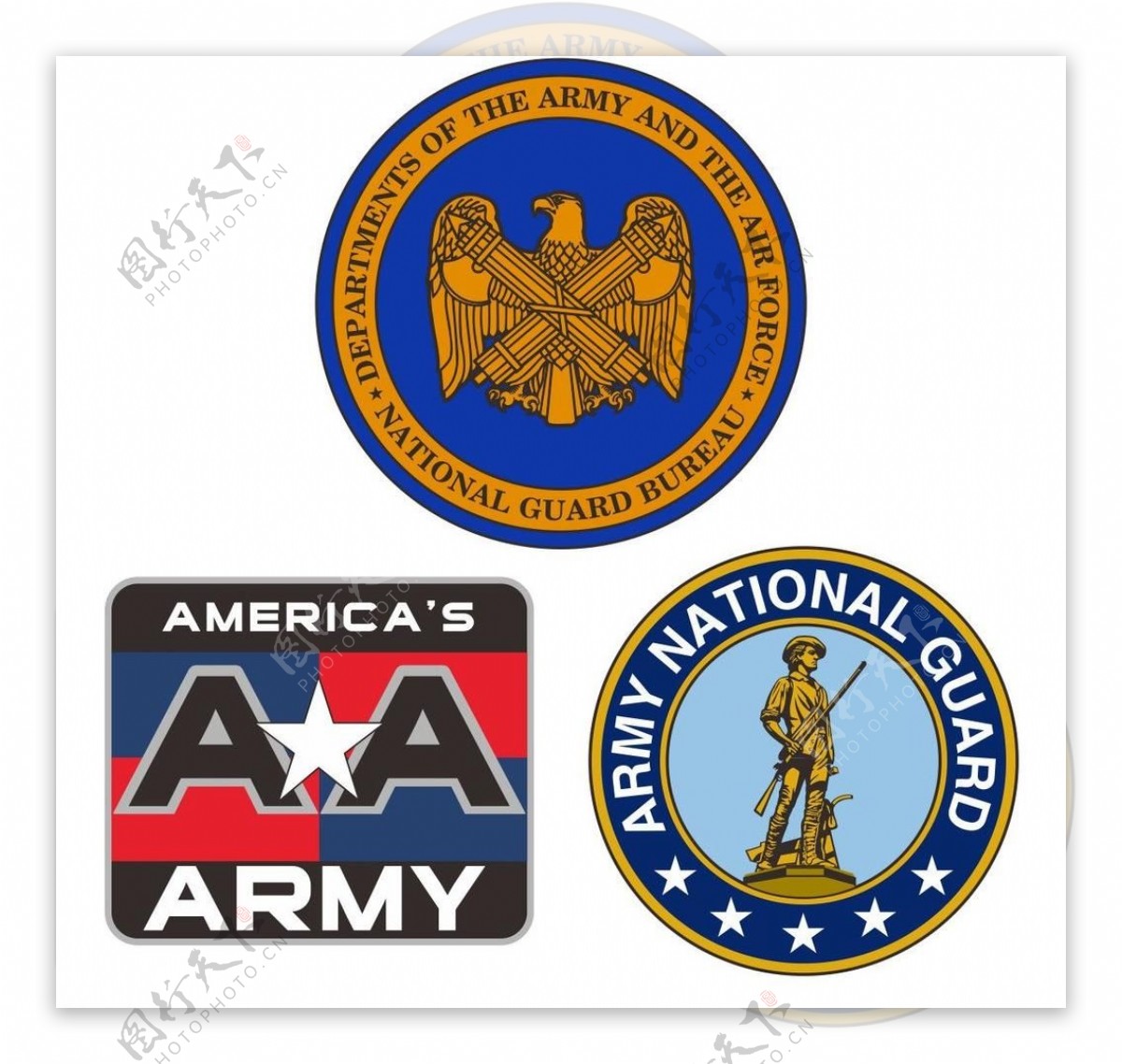 美国军队标志图片