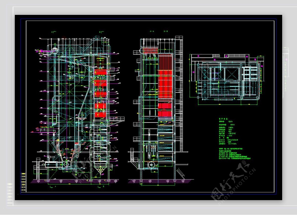 130th循环流化床锅炉详图