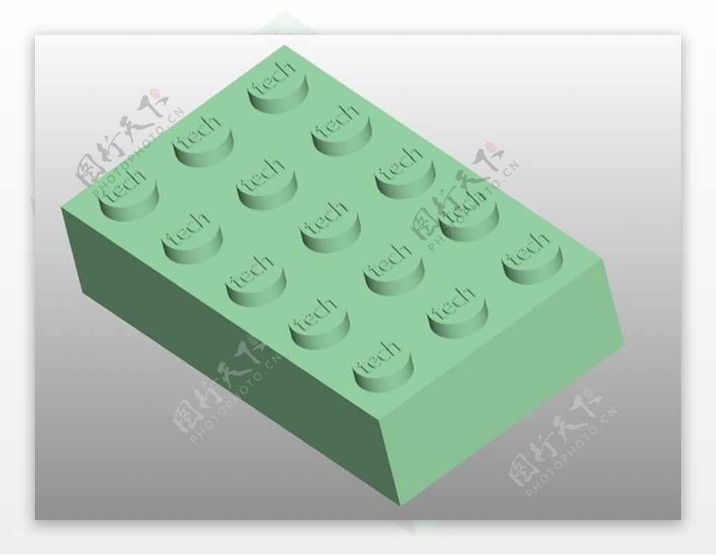 对于OpenSCAD通用乐高砖生成器模块