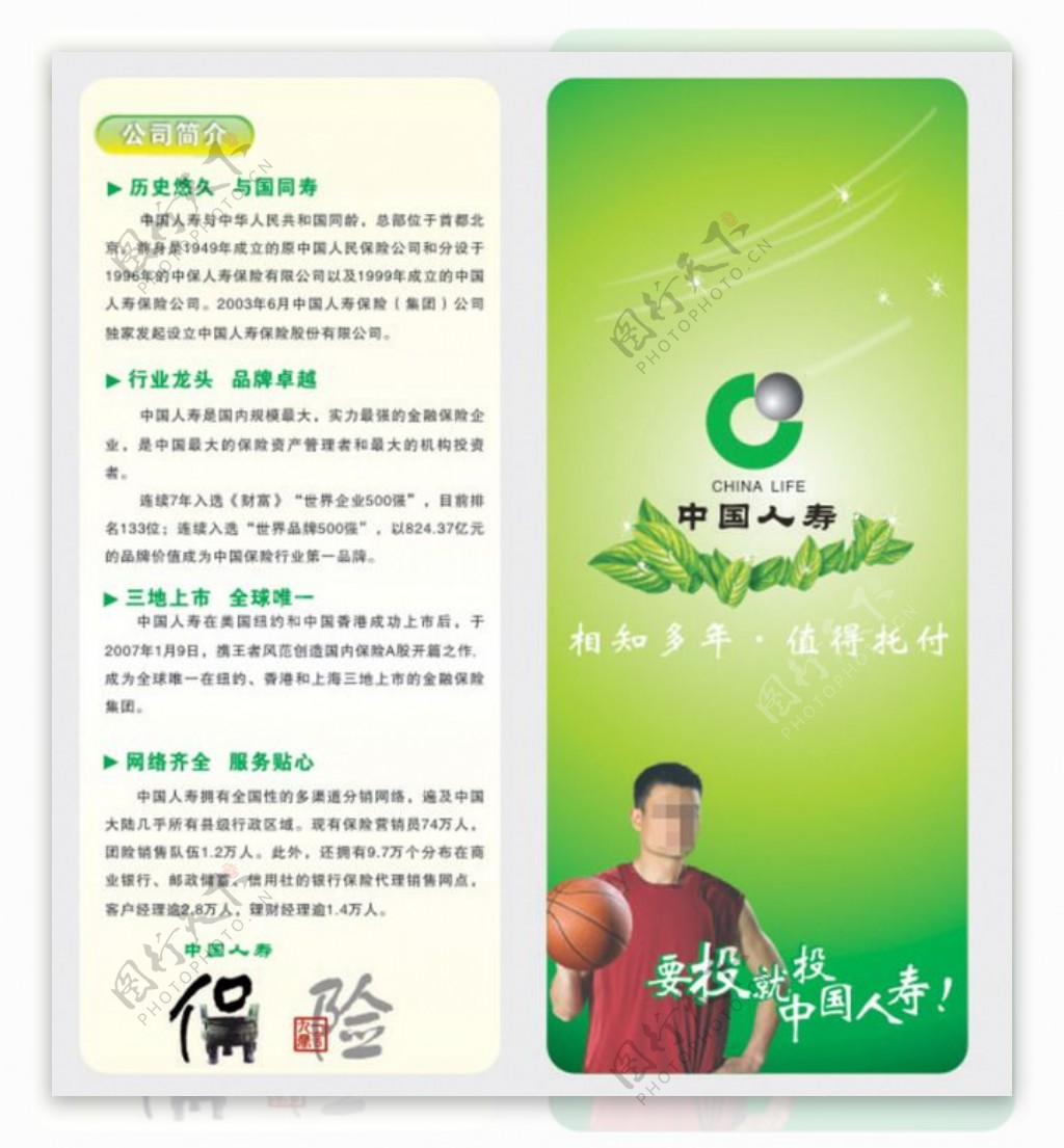 中国人寿保险卡片