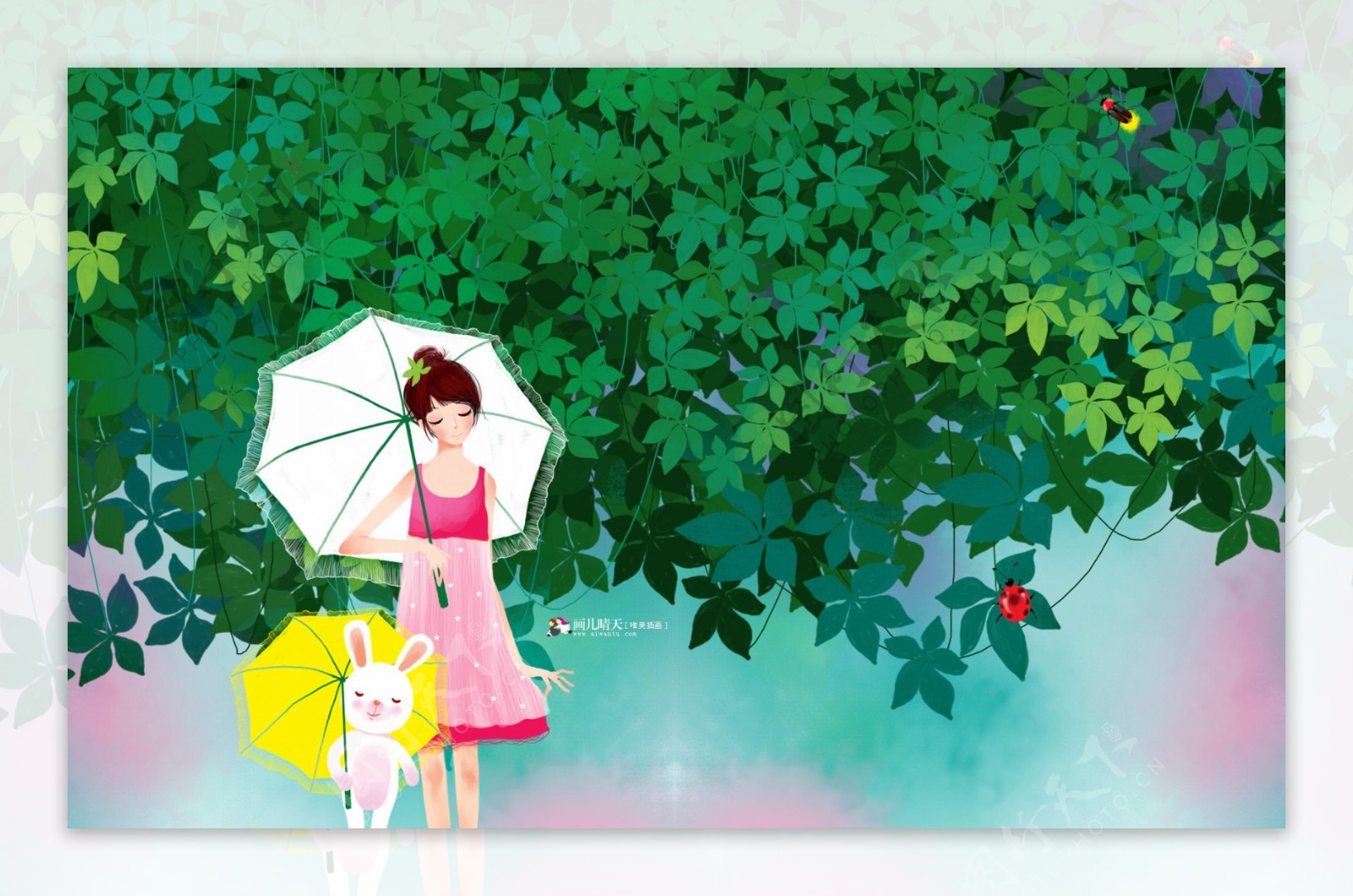 雨中打伞的女孩图片素材_免费下载_psd图片格式_VRF高清图片400116688_摄图网