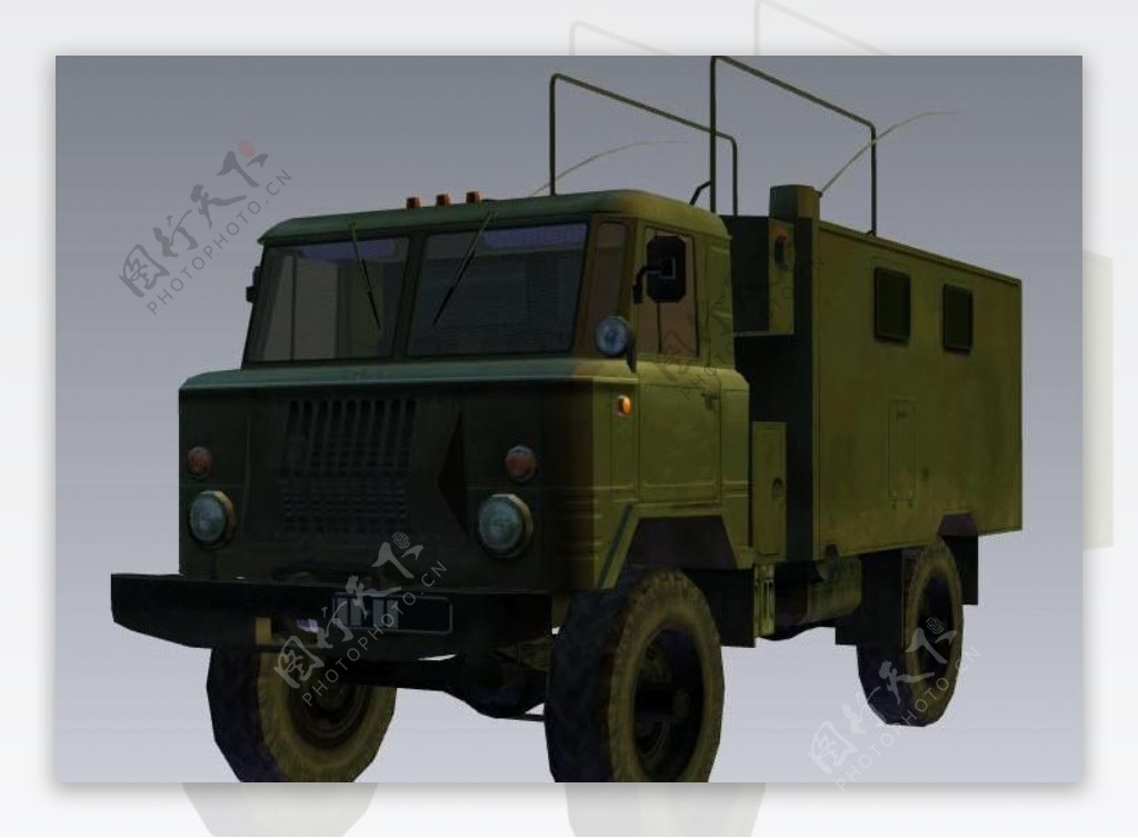 gaz66radio军事卡车游戏低模
