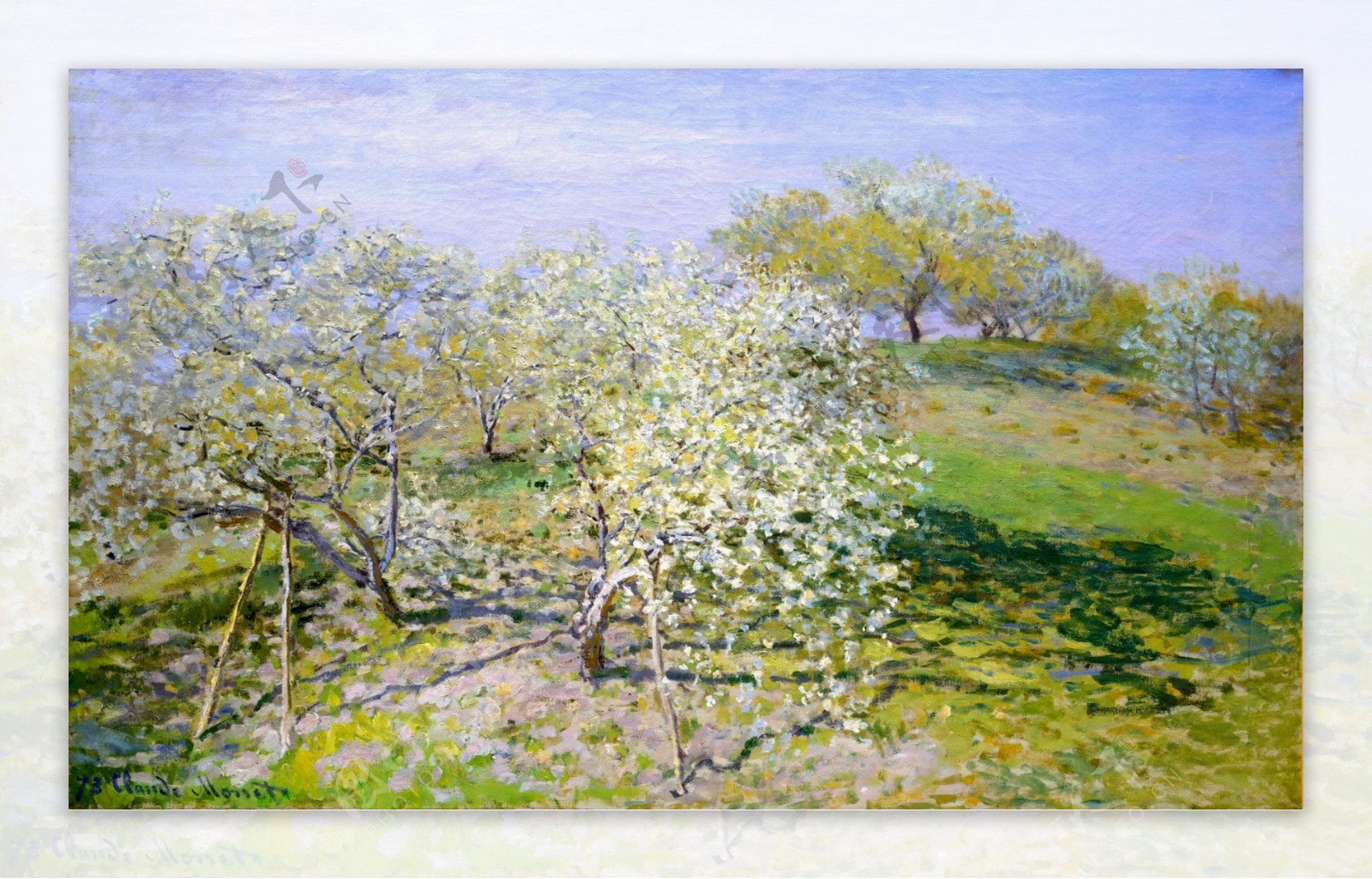 AppleTreesinBloom1873风景建筑田园植物水景田园印象画派写实主义油画装饰画