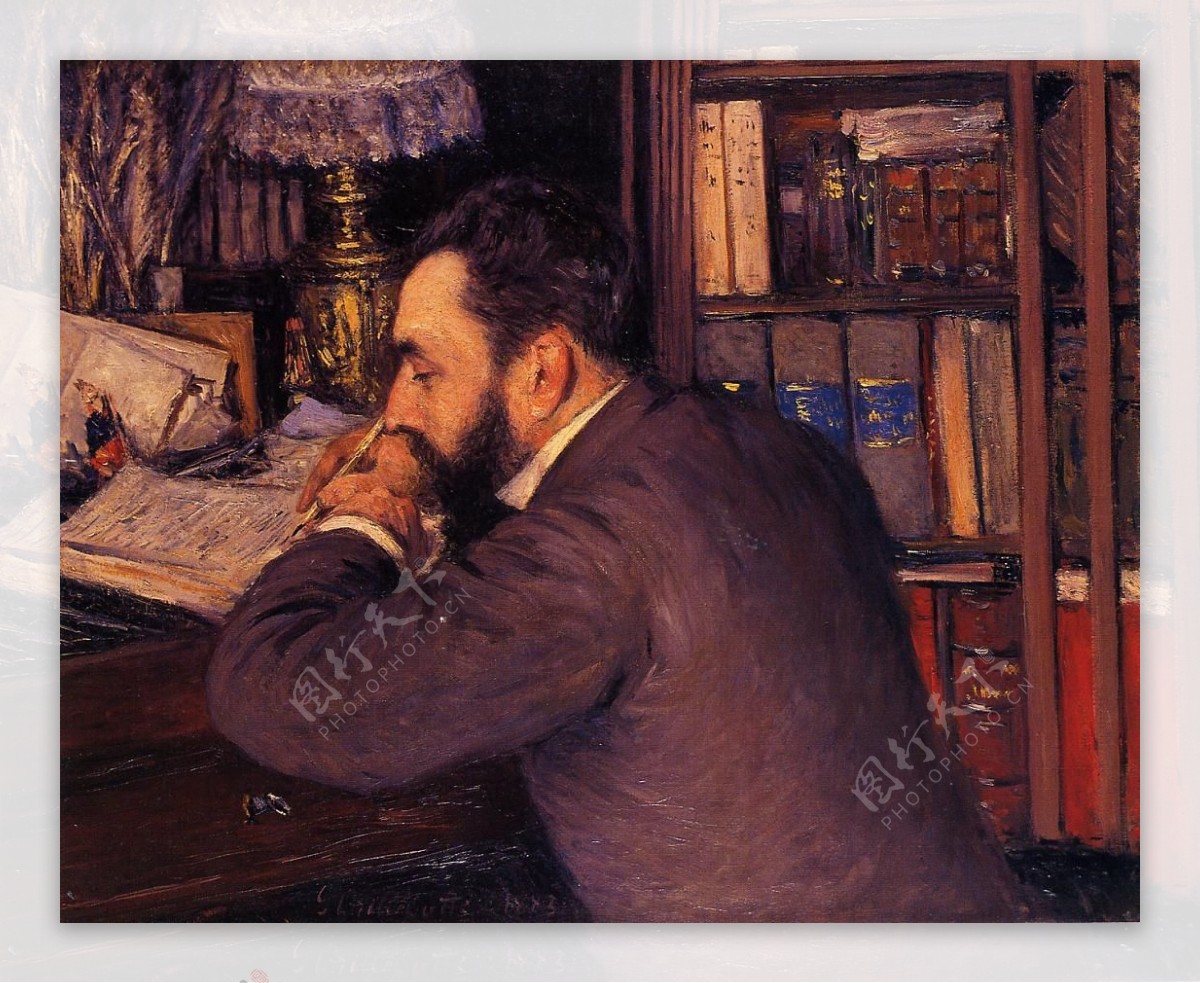 GustaveCaillebotte0132法国画家古斯塔夫卡里伯特gustavecaillebotte印象派人物风景肖像静物油画装饰画