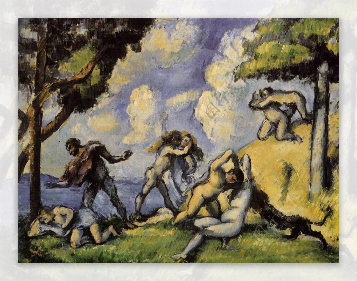 PaulCzanne0292法国画家保罗塞尚paulcezanne后印象派新印象派人物风景肖像静物油画装饰画