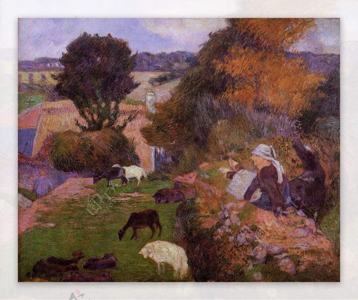 PaulGauguin0049法国画家保罗高更paulgauguin后印象主义风景人物田园自然静物油画装饰画