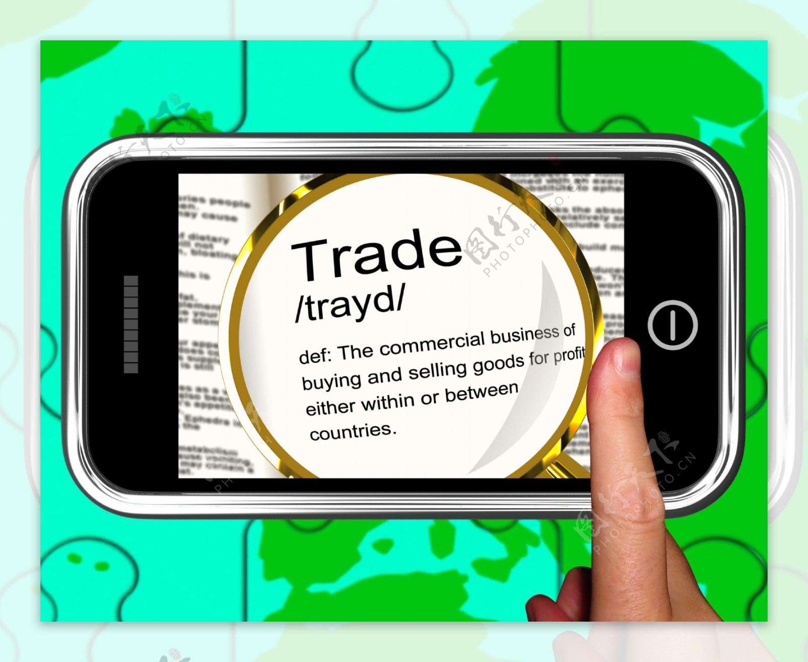 在智能手机的显示出口贸易的定义