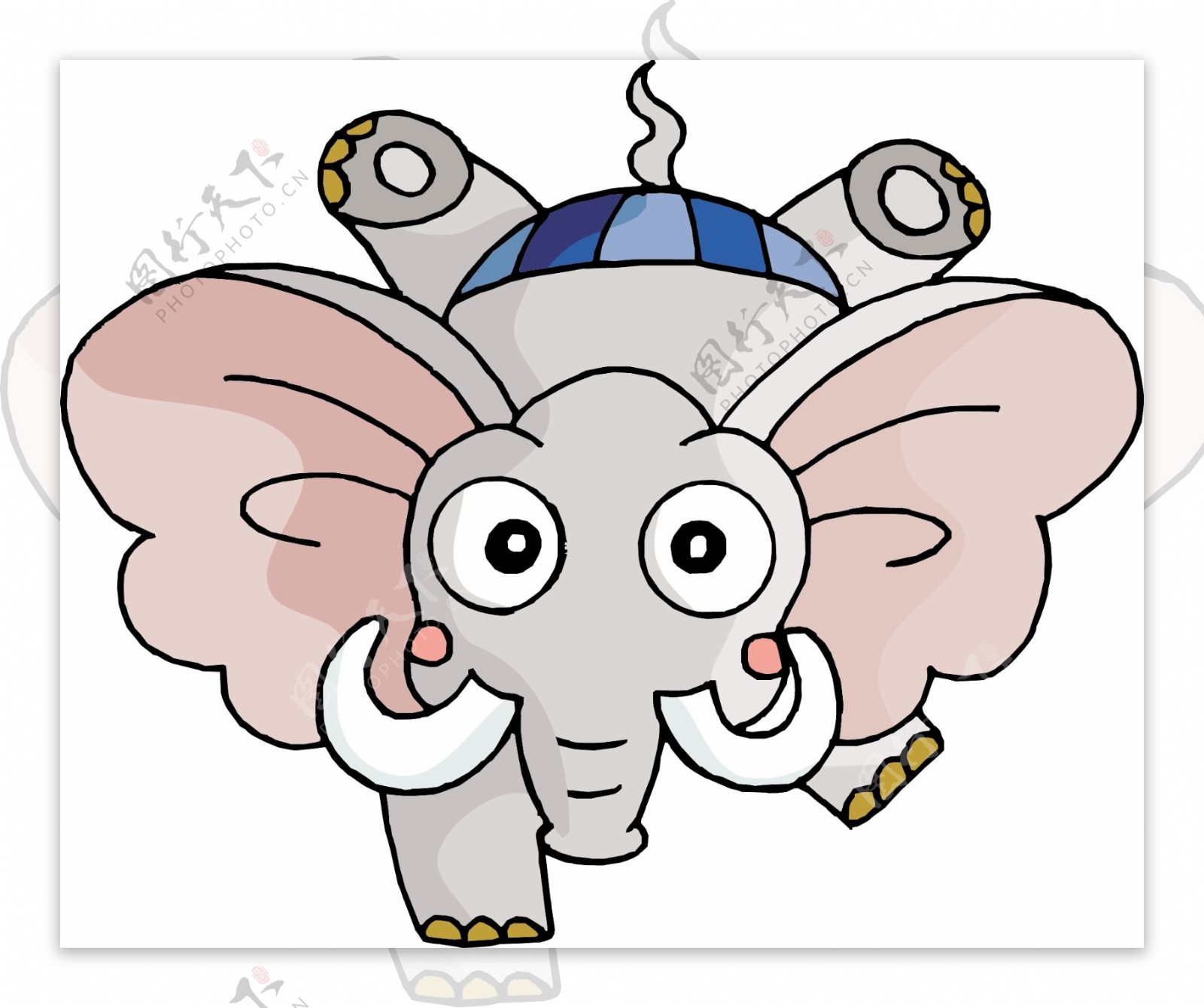 大象动物矢量图