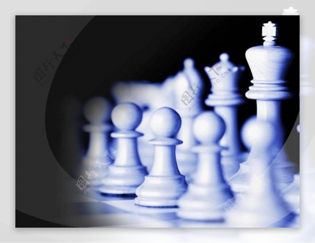 国际象棋博弈商业PPT模板