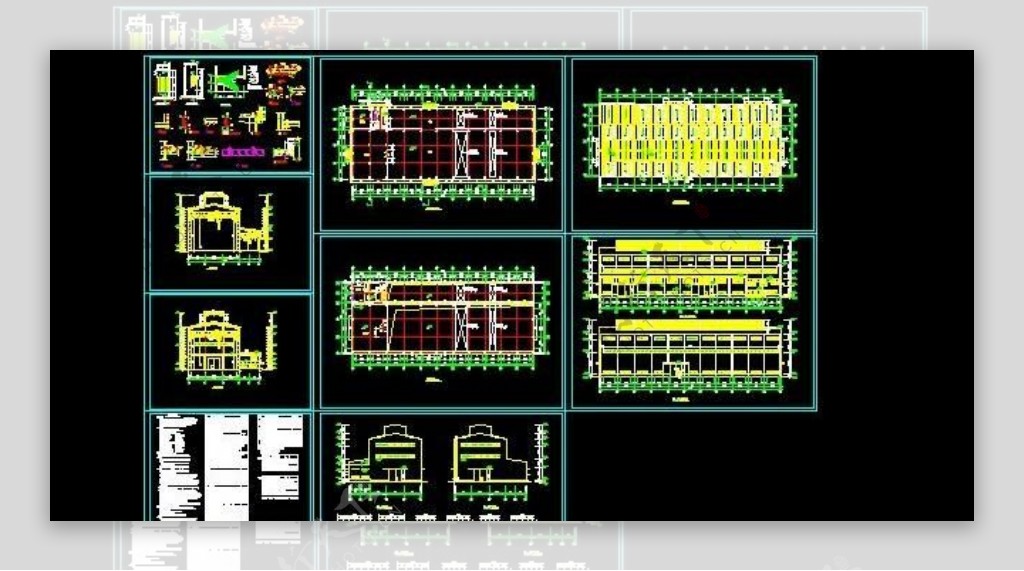 二层厂房钢框架结构设计施工图