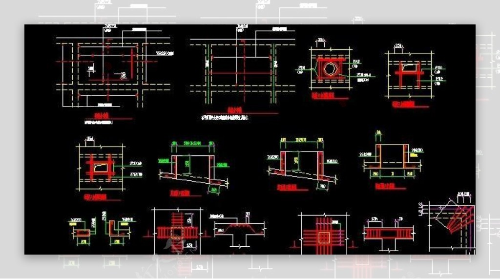 各类配筋图大样