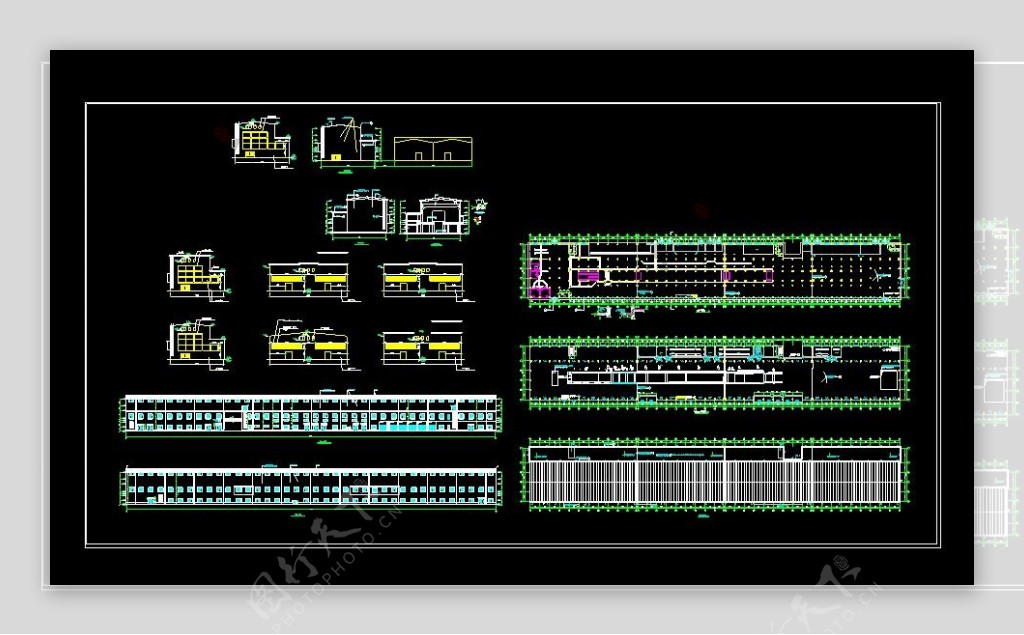 某现代化工厂建筑详细的cad设计图