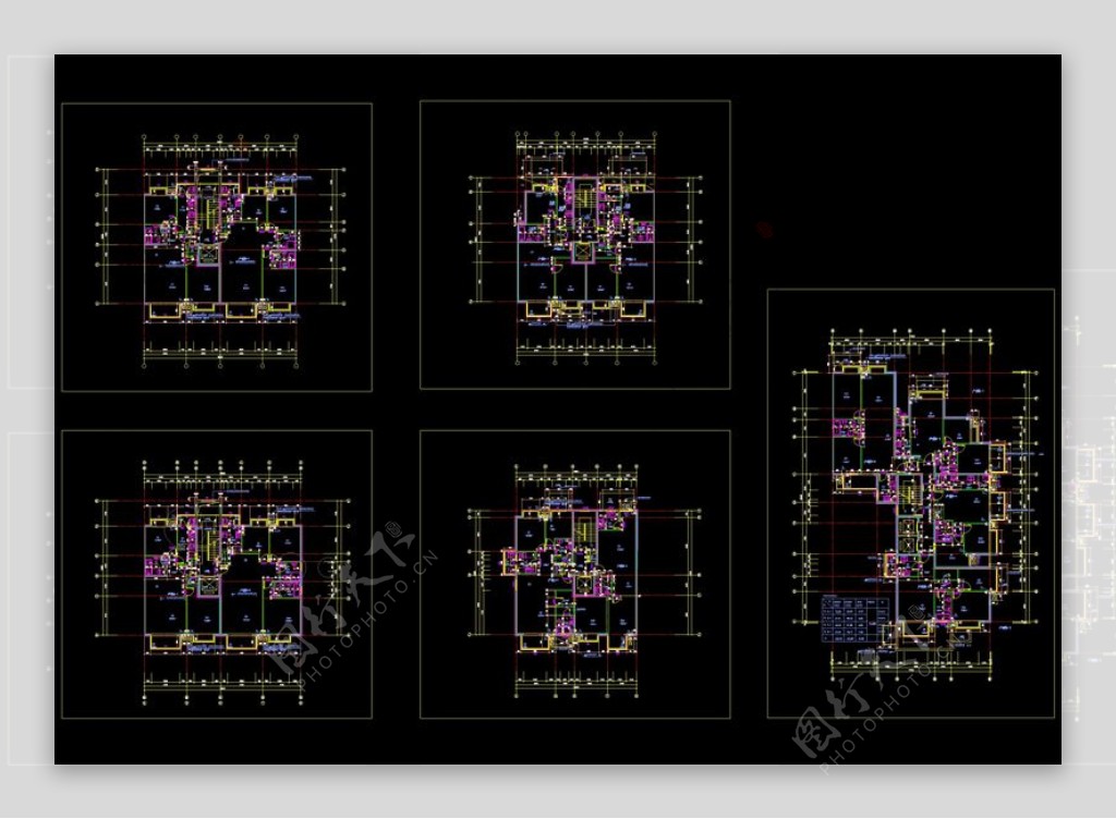 北京某在建楼盘cad户型图