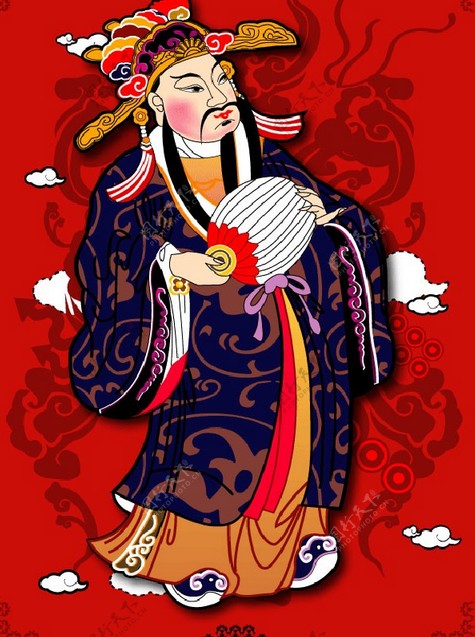 中国传统神话人物财神爷