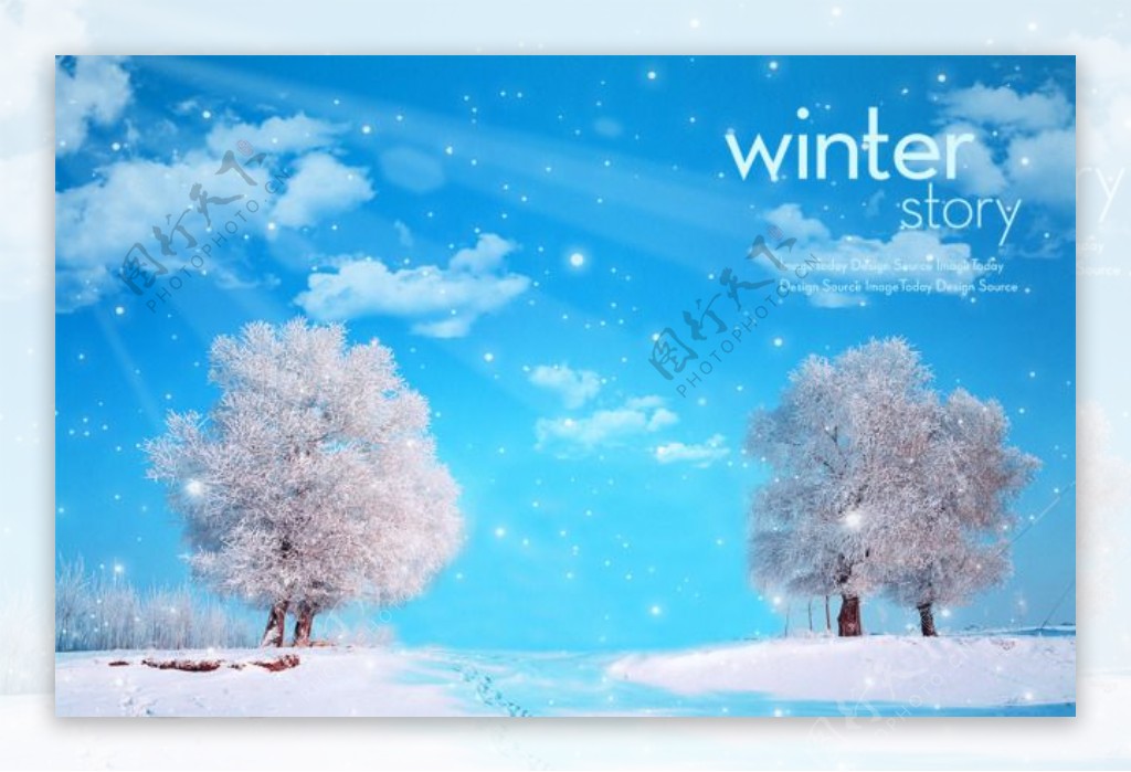 冬天雪景美图风景电脑桌面壁纸