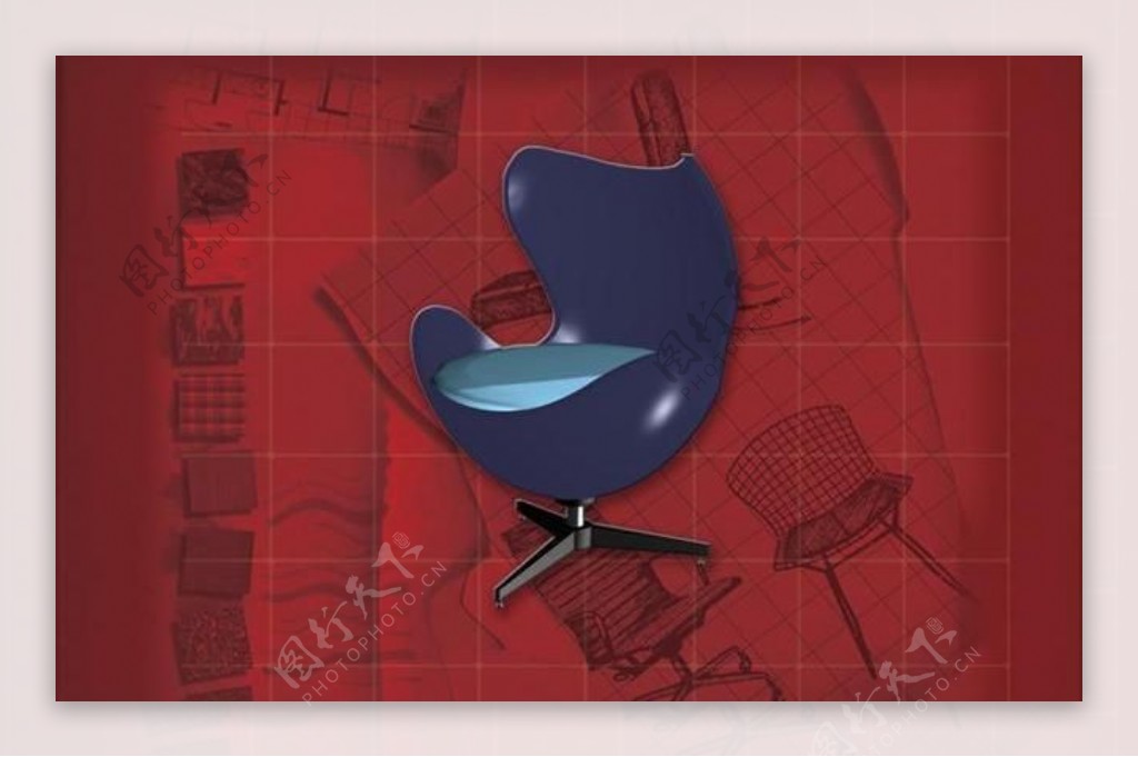 现代主义风格之椅子3D模型椅子041