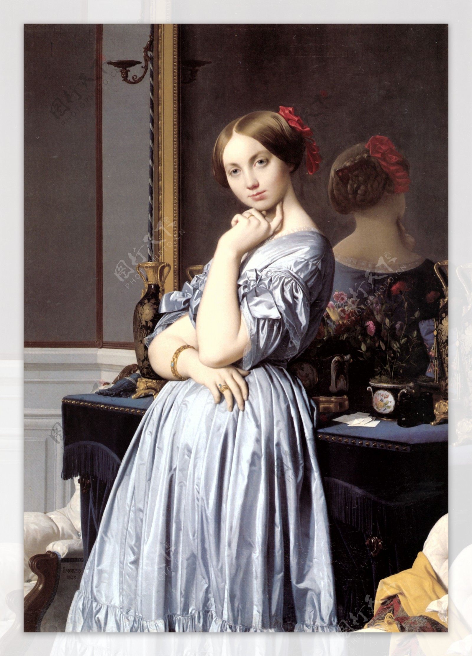 油画奥松维尔伯爵夫人图片