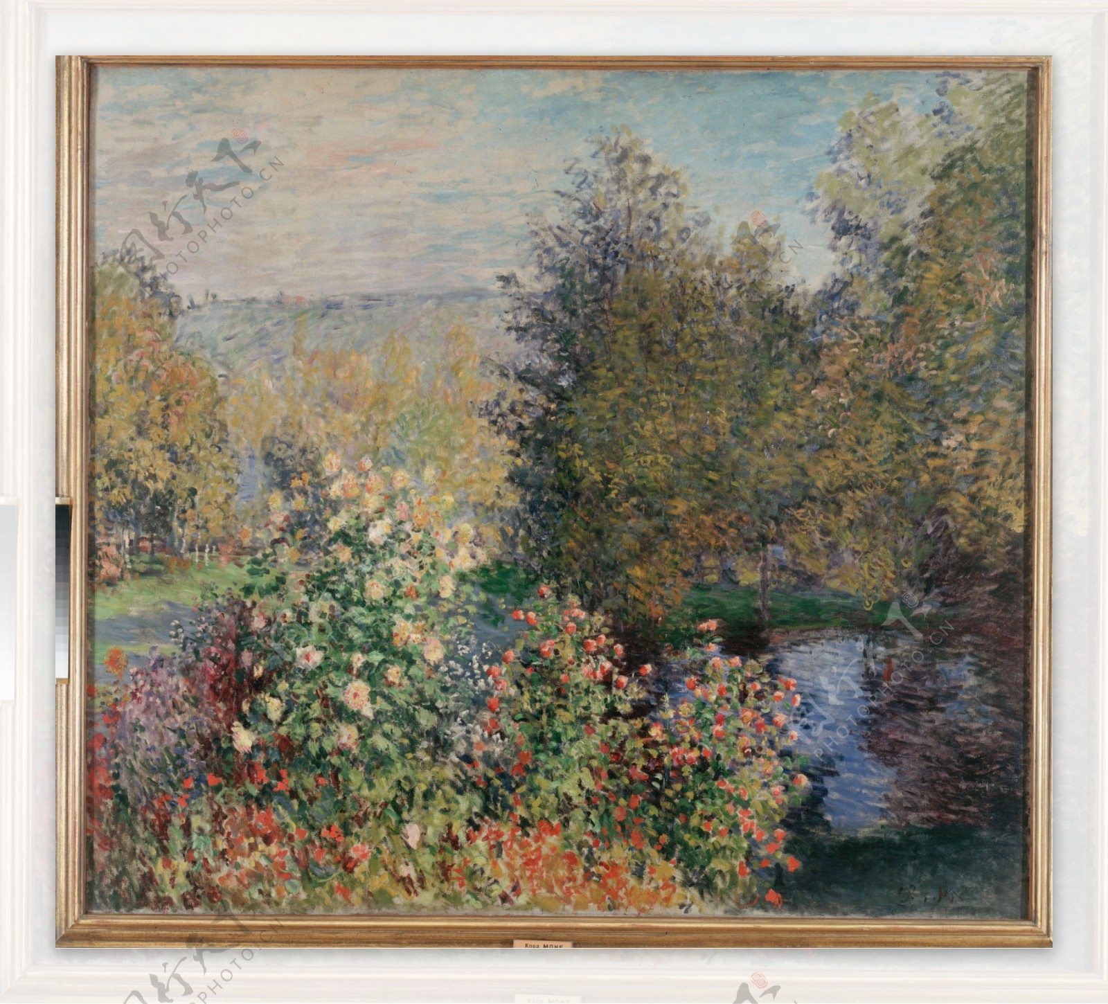 TheCorneroftheGardenatMontgeron1876法国画家克劳德.莫奈oscarclaudeMonet风景油画装饰画