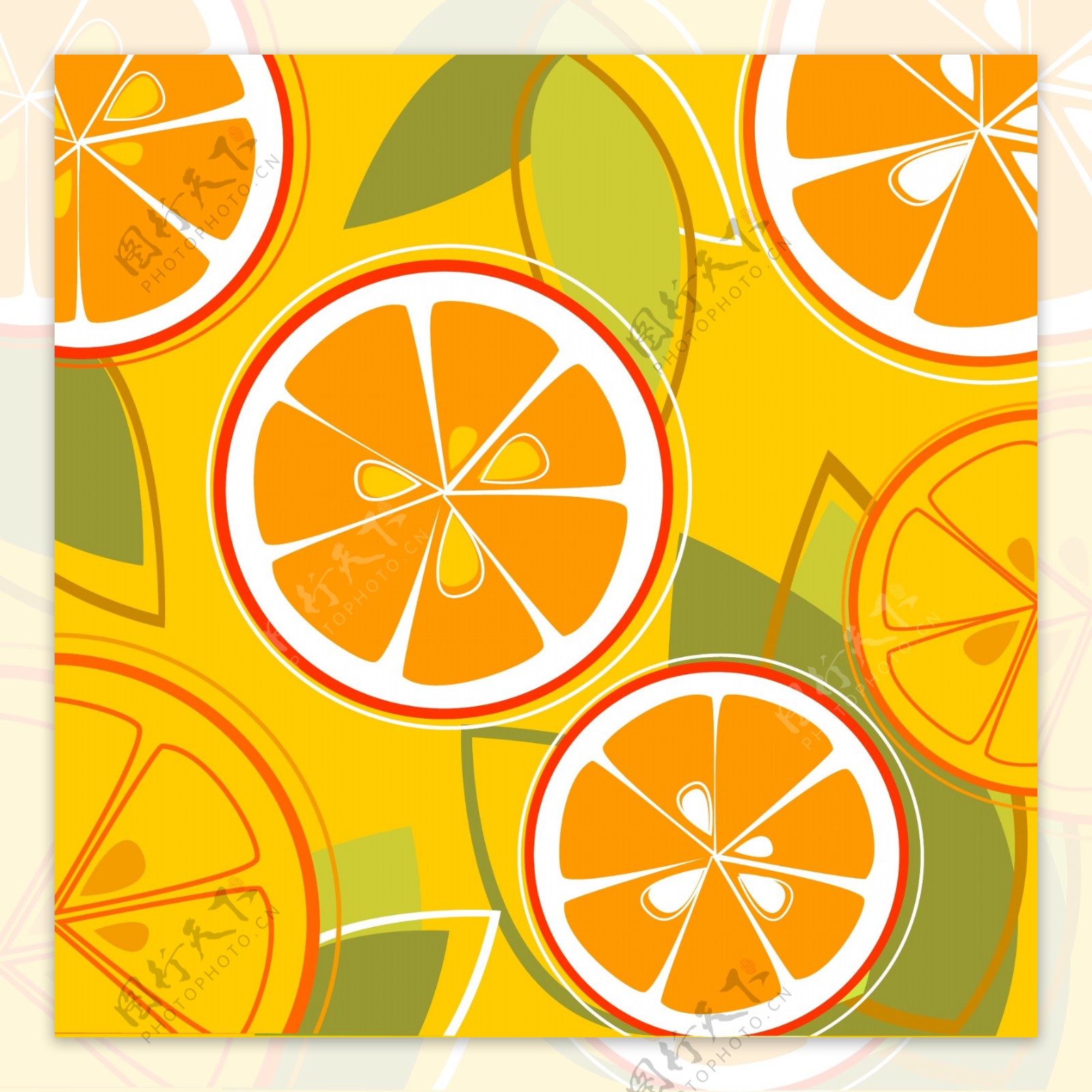 矢量图水果橘子免费素材
