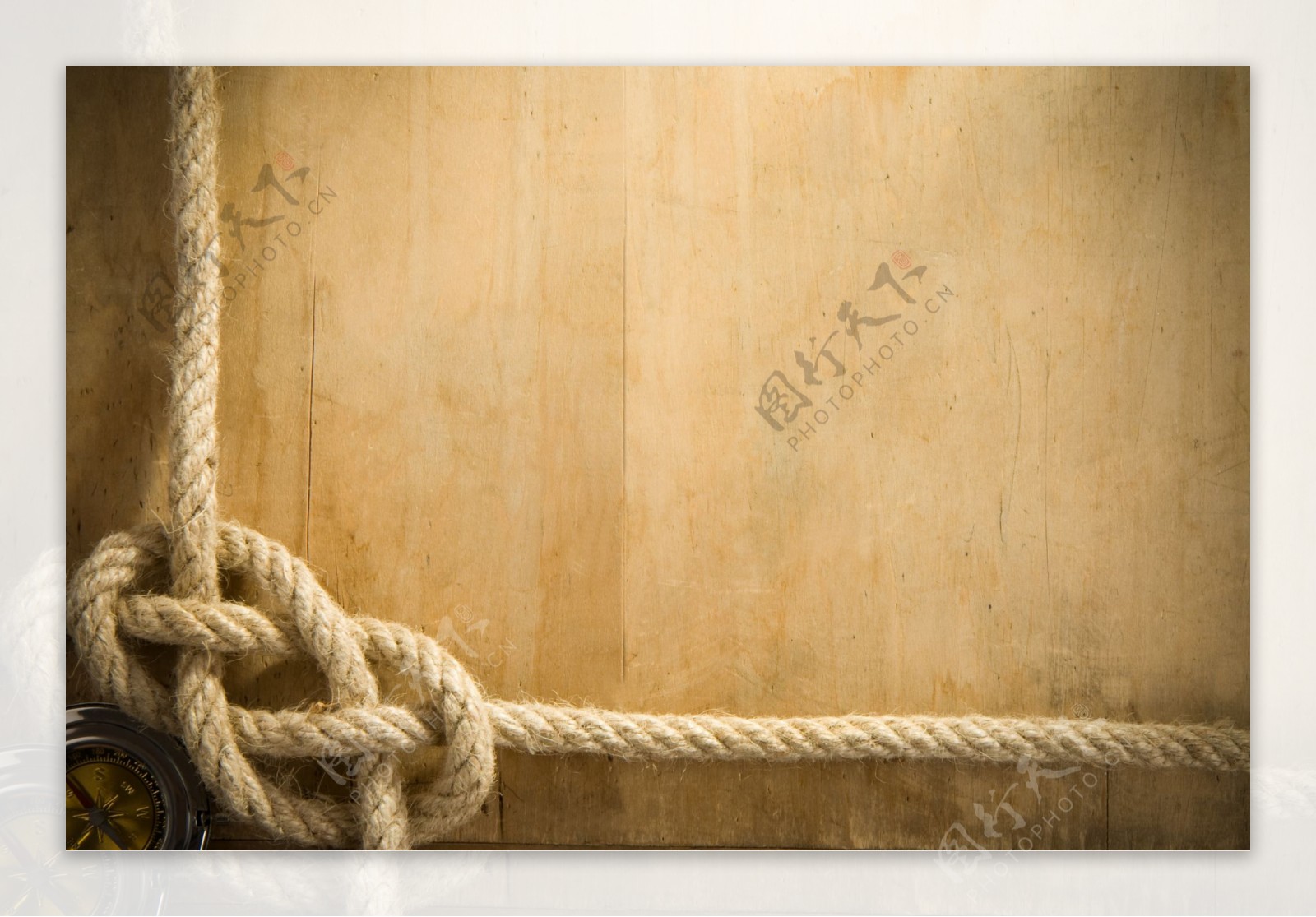 木板麻绳06高清图片