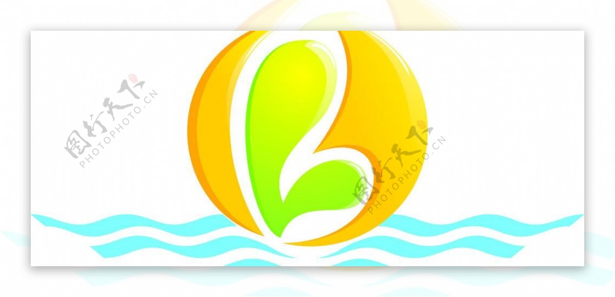 logo图标英文波浪图片