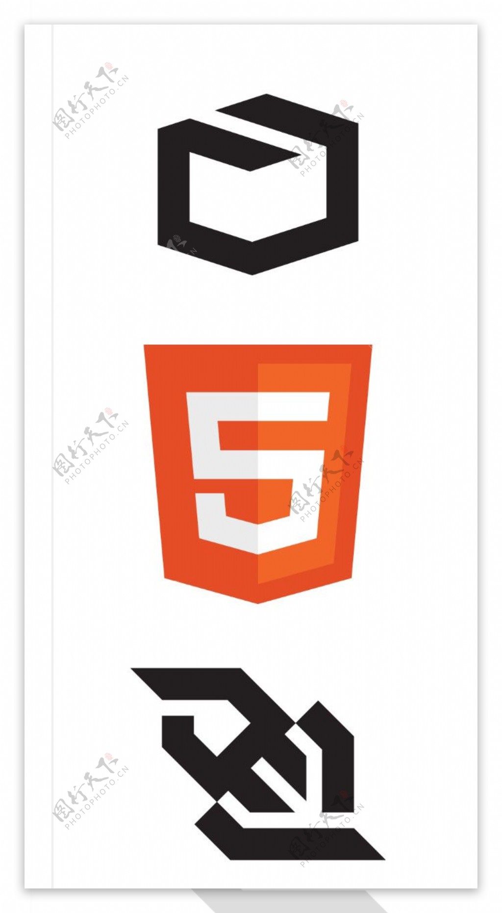 HTML5语言图标
