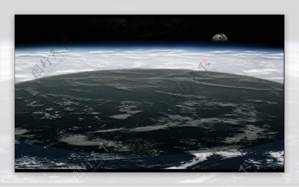 行星撞地球背景视频图片
