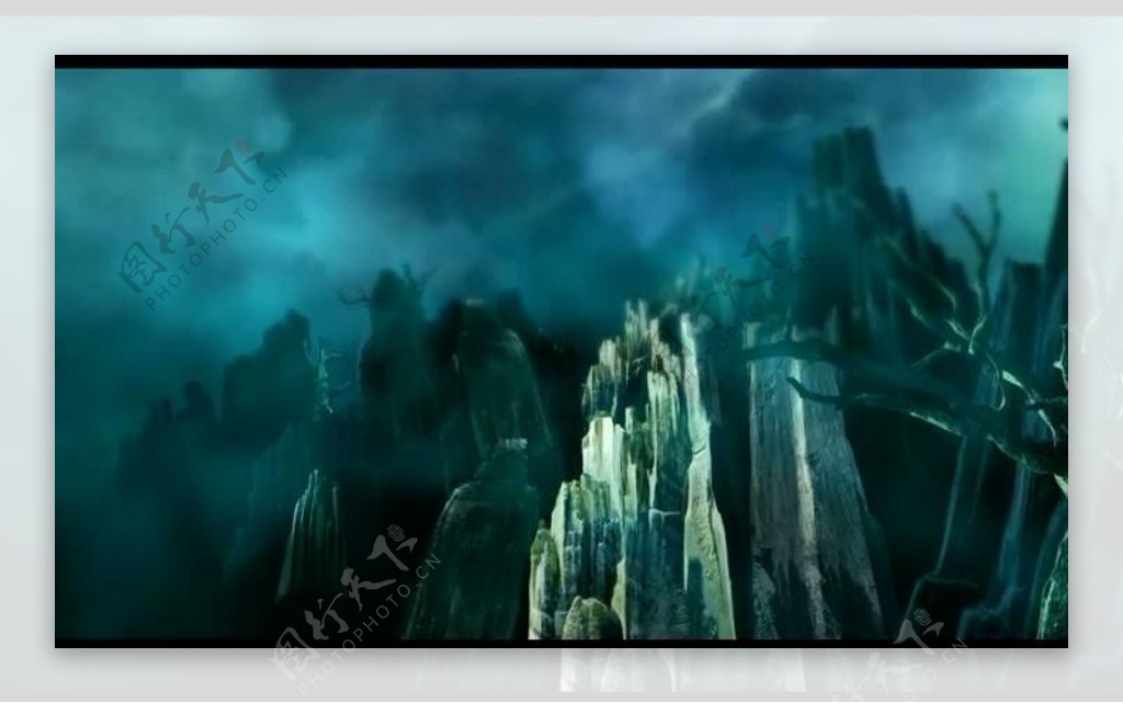 山峰石林背景视频素材图片