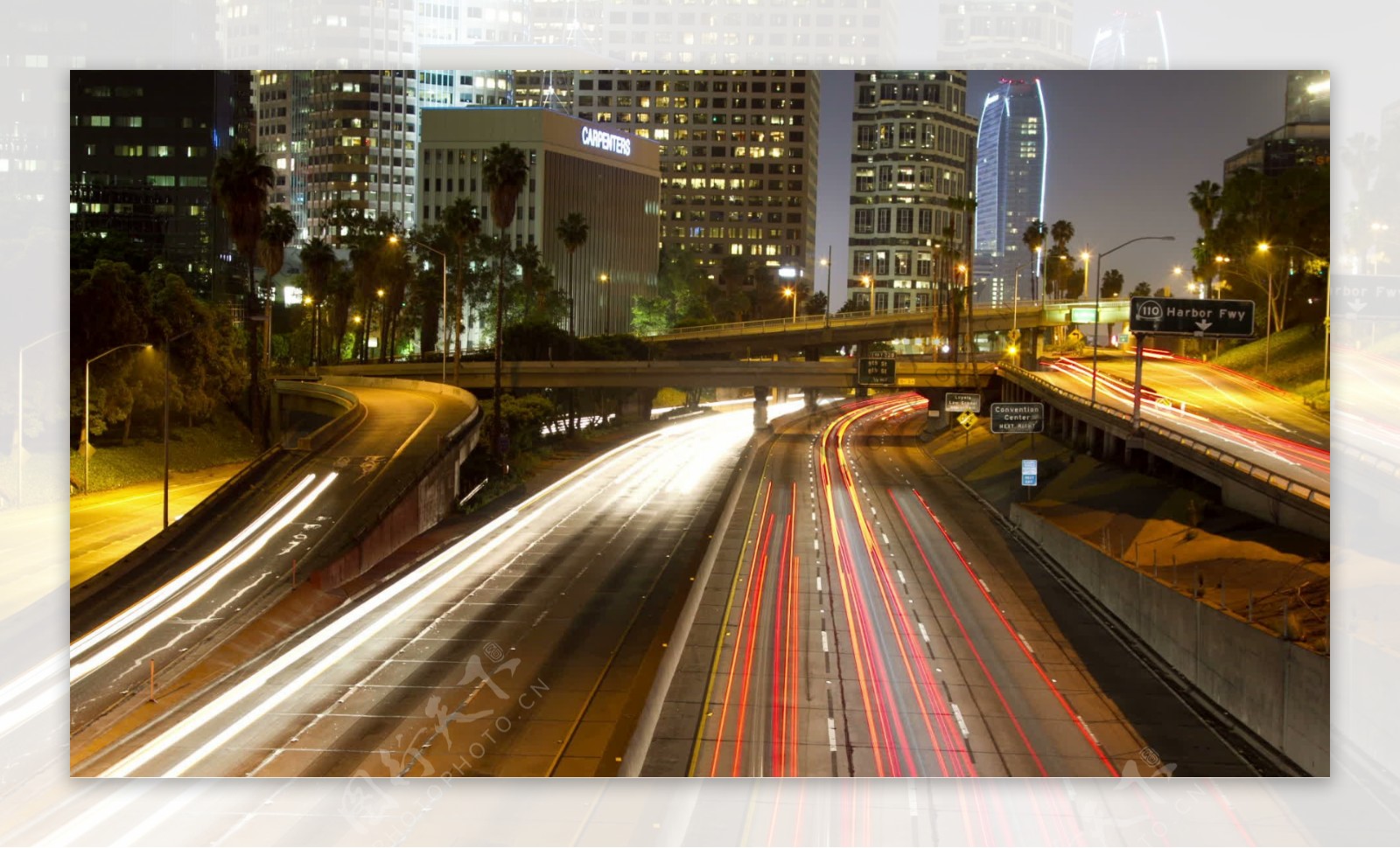 洛杉矶市的高速公路TL股票视频视频免费下载