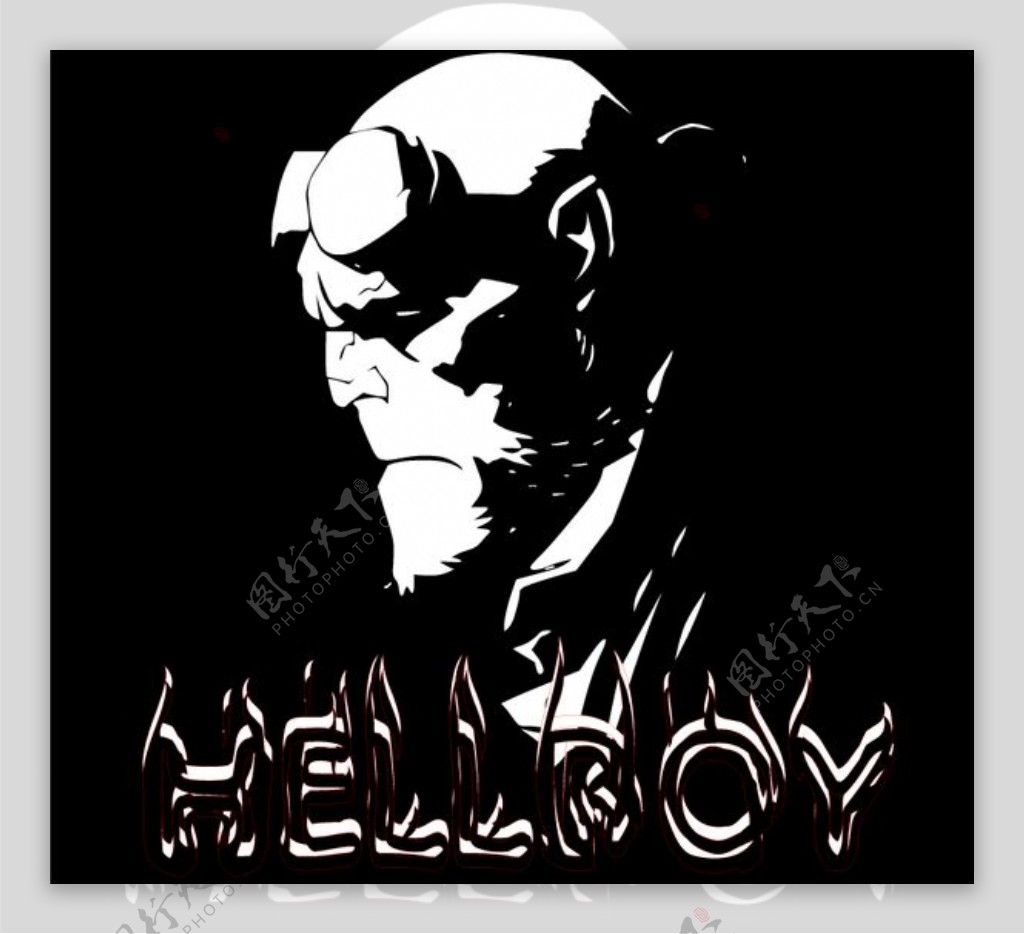 Hellboy1logo设计欣赏Hellboy1经典电影标志下载标志设计欣赏