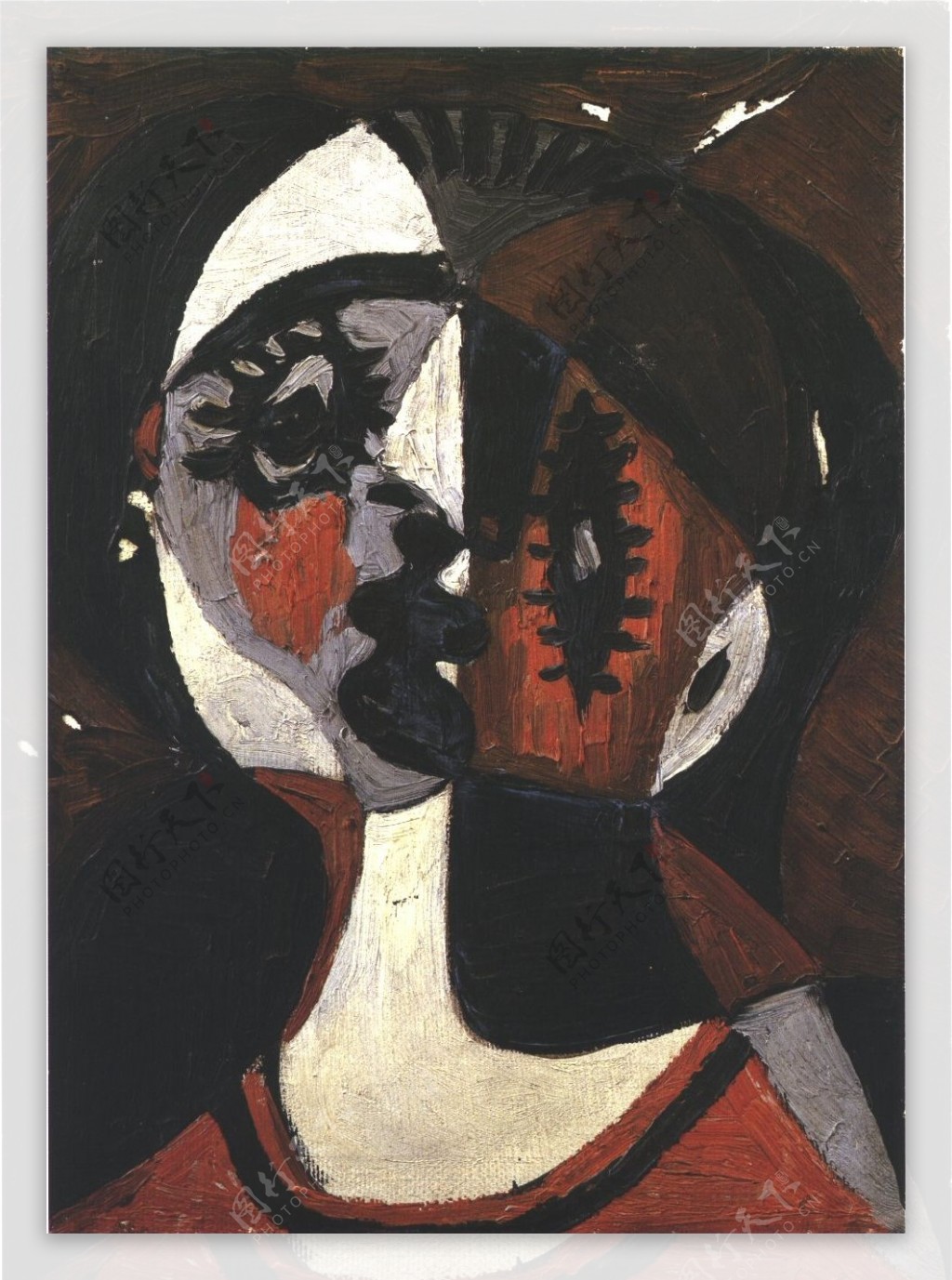 1926Visage1西班牙画家巴勃罗毕加索抽象油画人物人体油画装饰画