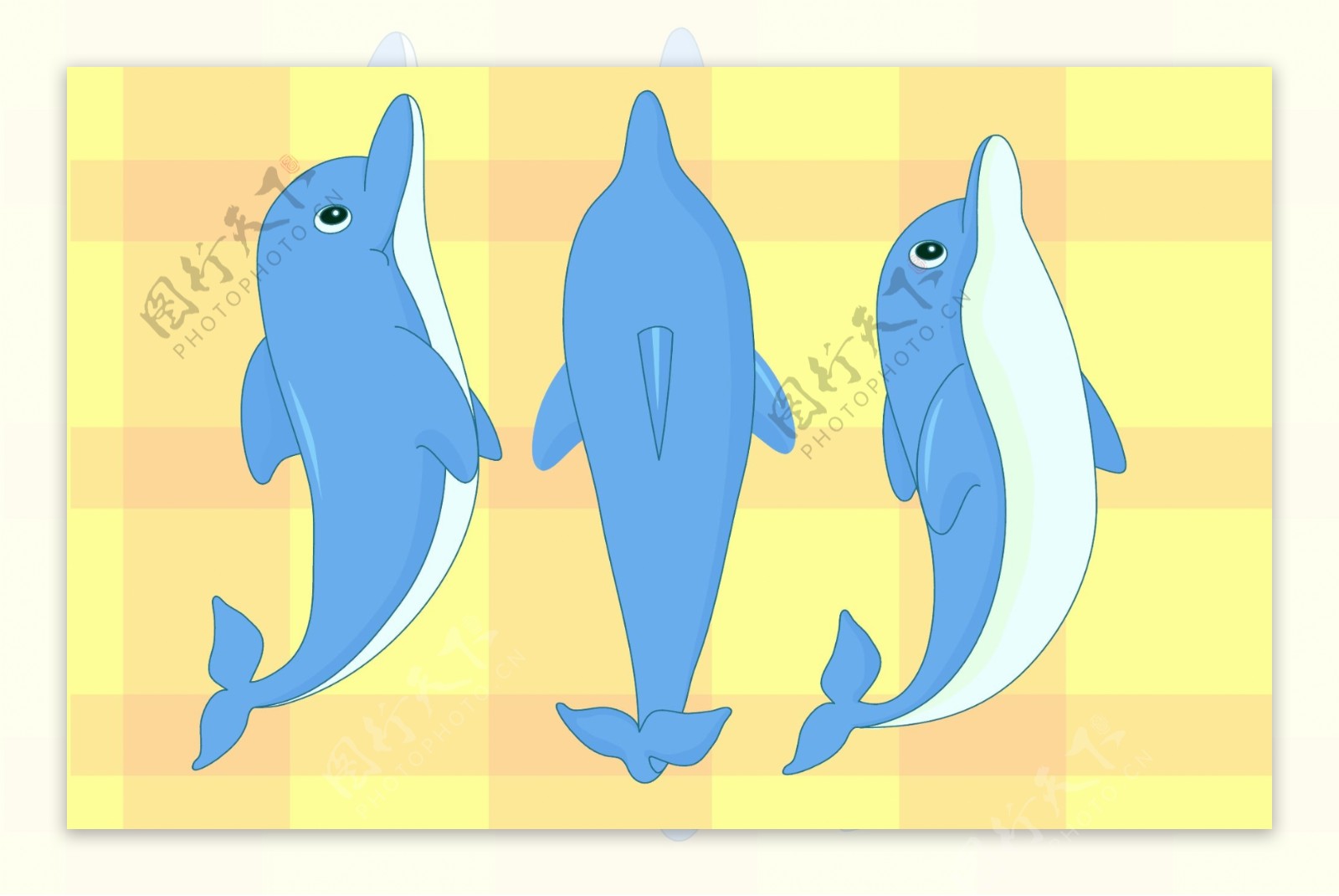 可爱手绘海豚设计图__卡通设计_广告设计_设计图库_昵图网nipic.com