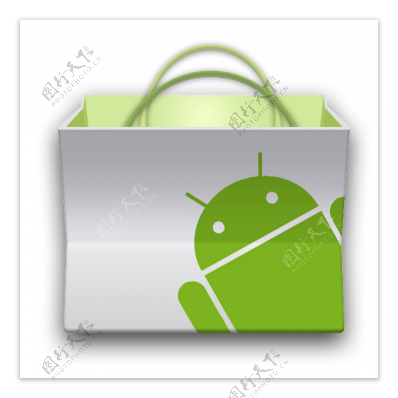 新的Android市场袋图标psd