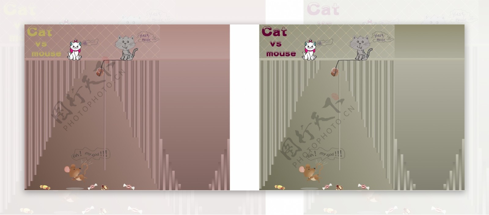 猫和老鼠卡通手袋图片