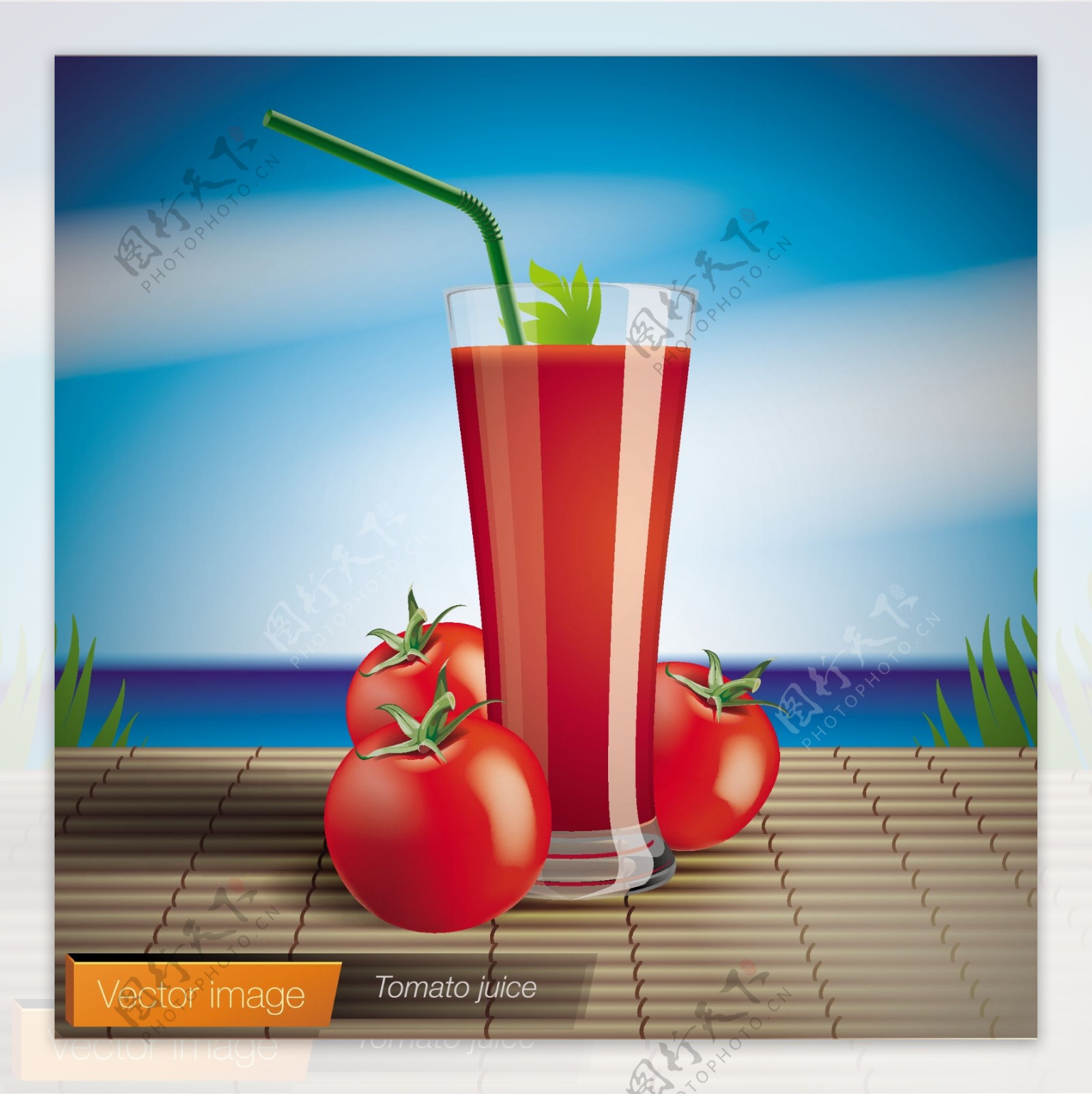 番茄果汁图片
