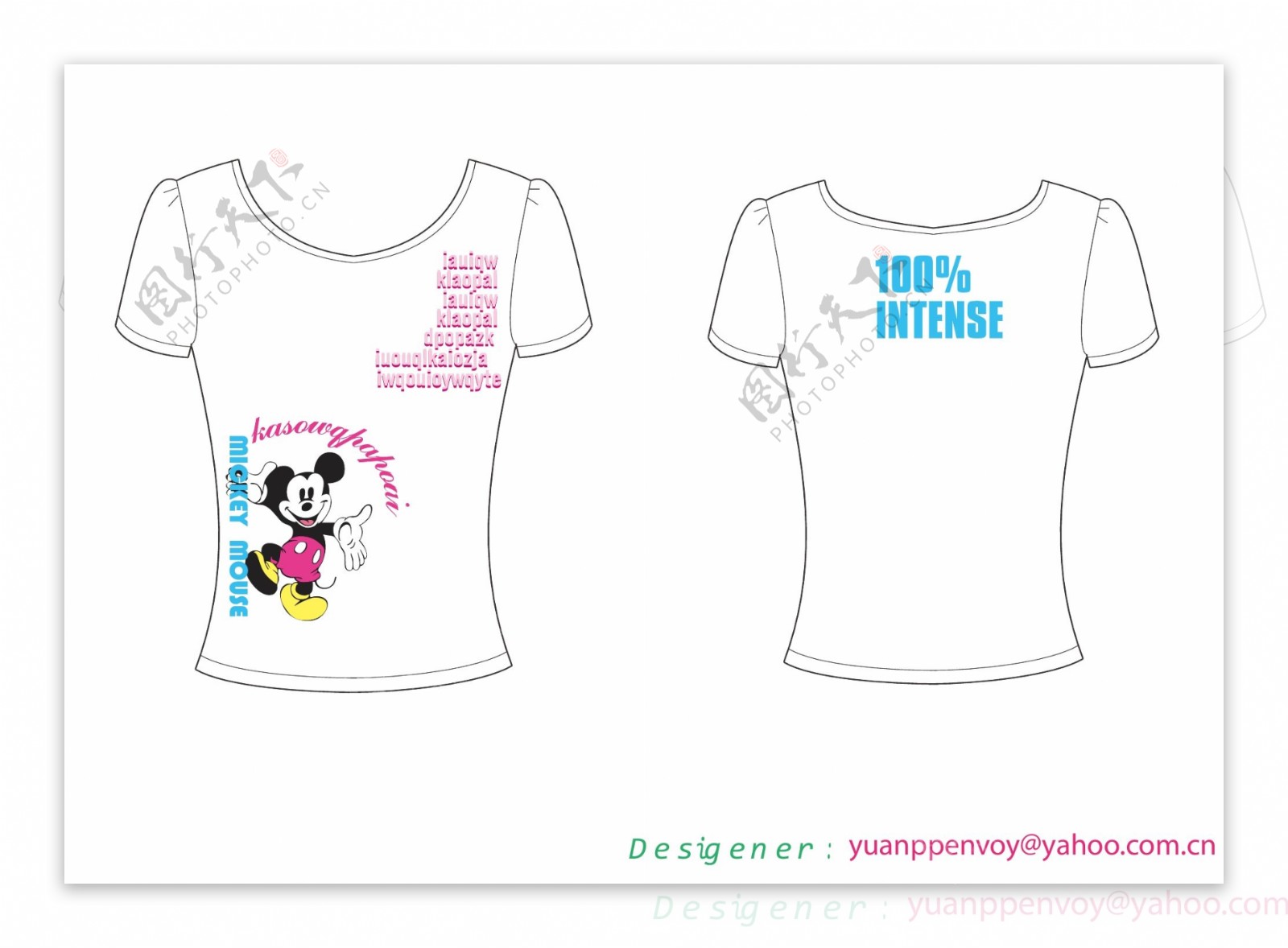 tshirtt恤印花可爱服装卡通米奇迪士尼米老鼠時尚潮流图案图片