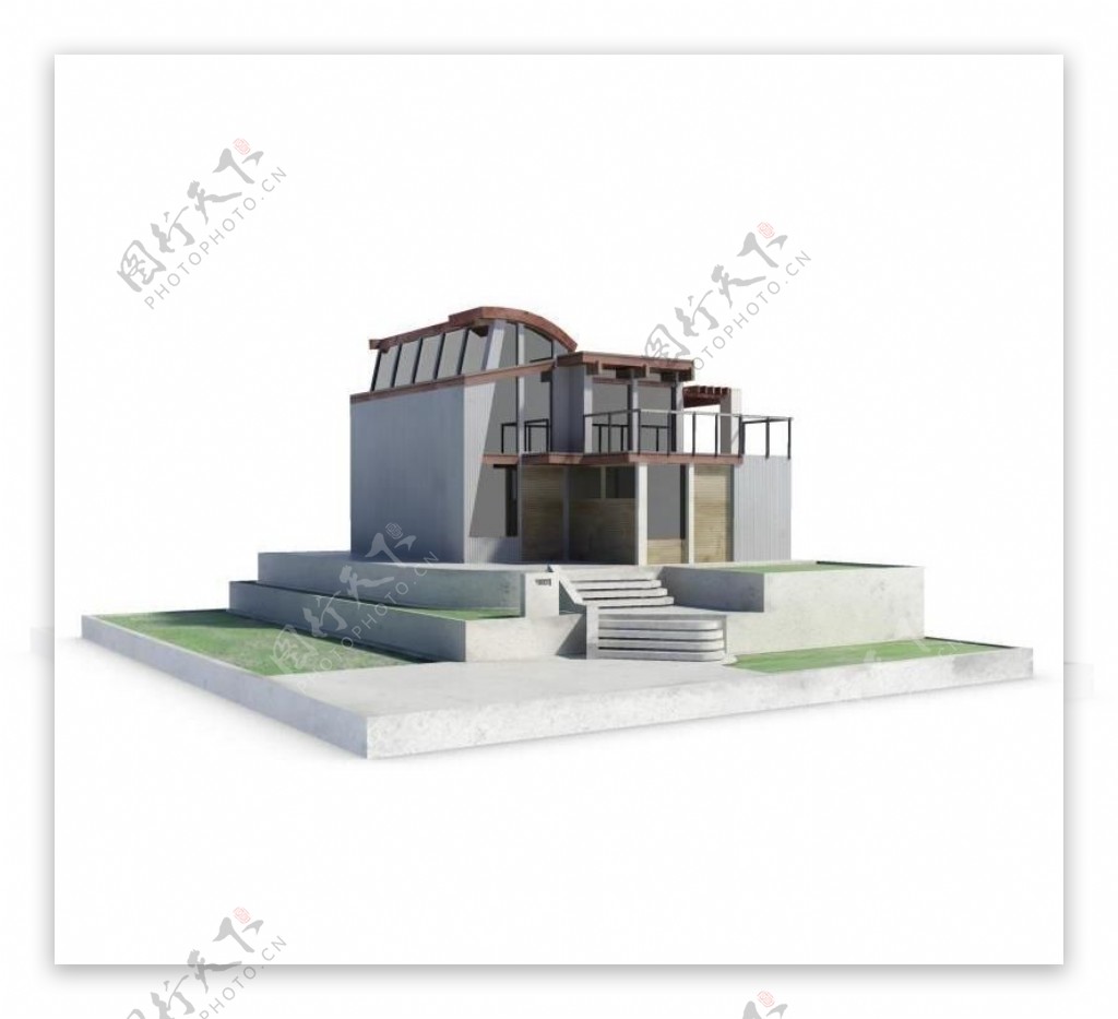 3d别墅模型3
