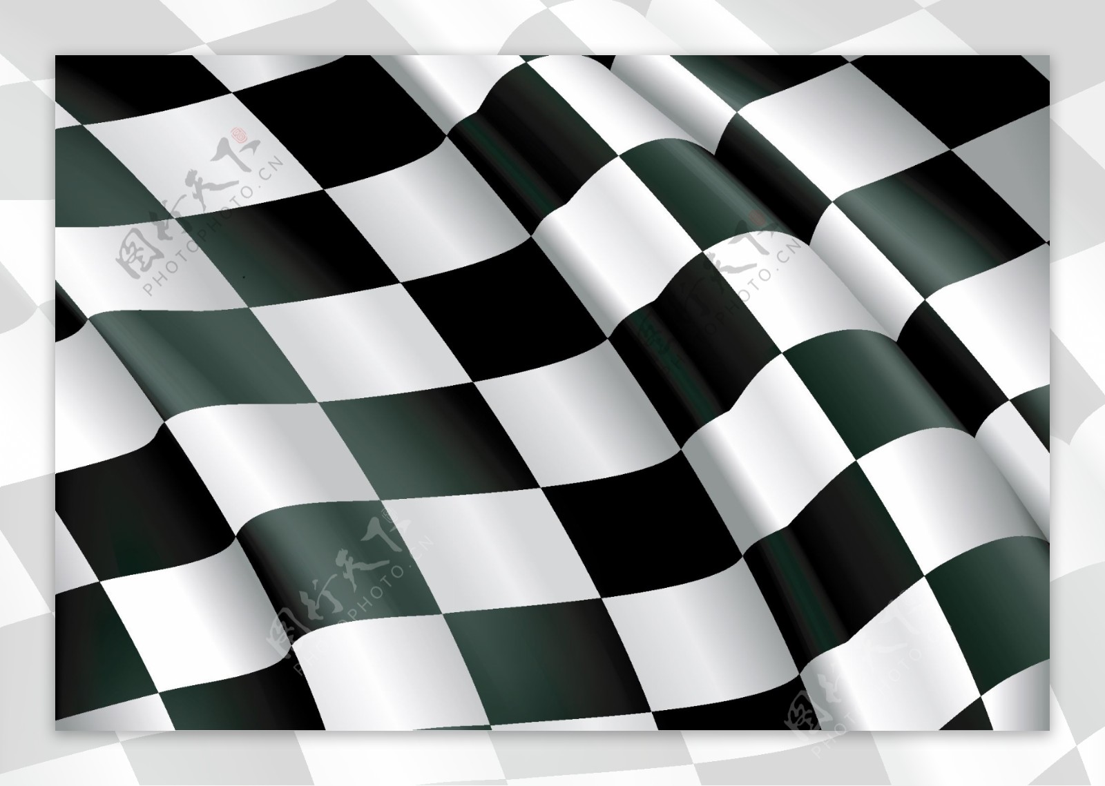 f1赛车旗帜局部矢量素材图片