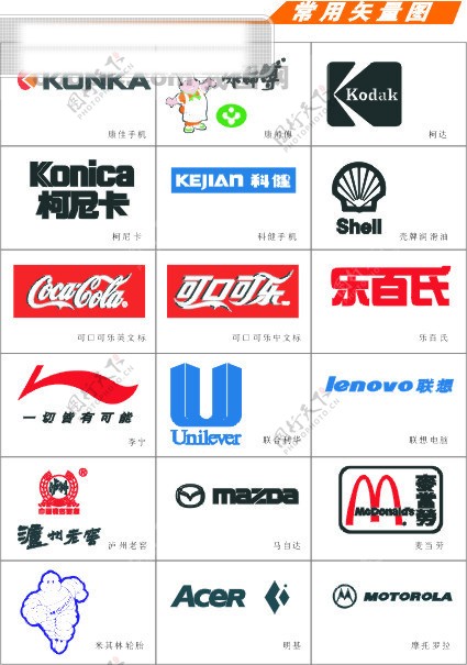 矢量图标企业类形象标志或产品标志1