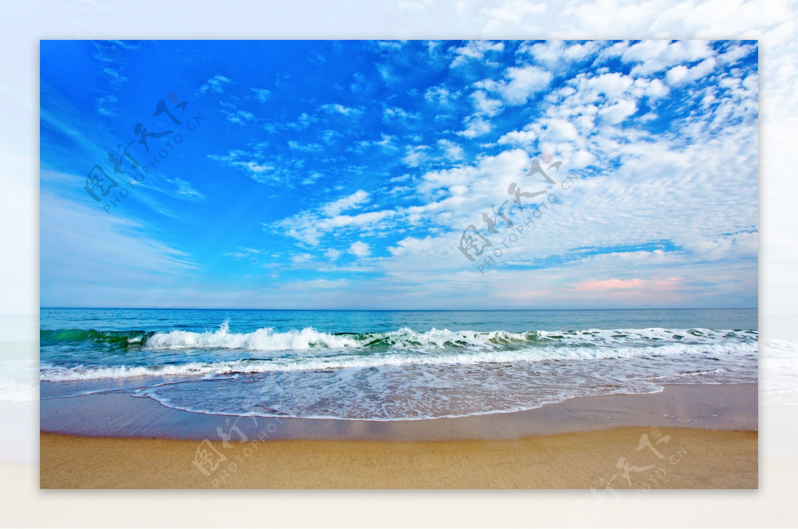 海岸海浪景色图片